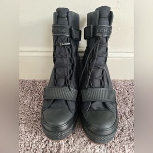 Women's Black Chuck Taylor All Star Gr82 Platform Booties